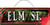 Elm Street Sign Halloween Party Hanging Wall Decoration Cardboard Sign