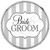 The Bride & Groom Bridal Shower Wedding Party 10.5" Paper Banquet Plates