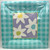 Gingham Daisy Cool Blue Floral Flower Garden Party 10" Square Banquet Plates