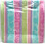 Spring Fashion Stripe Floral Flower Garden Party 10.5" Square Paper Banquet Plates