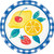 Fresh Fruits Lemon Picnic Summer Luau Theme Party 9" Paper Dinner Plates