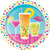 Cocktail Fun Summer Luau Tropical Drinks Theme Party 7" Paper Dessert Plates