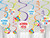 Bonne Fete French Name Day Birthday Party Decoration Hanging Swirl Decorations