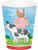 Farm Animals Barnyard Theme Barn Kids Birthday Party 9 oz. Paper Cups