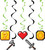 Gaming Party Video Game Gamer Kids Birthday Party Decoration Dizzy Danglers