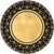 Glitz & Glam Black Gold New Year Hollywood Theme Party 10.5" Banquet Plates