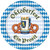 Oktoberfest German Beer Garden Bavarian Theme Party 7" Paper Dessert Plates