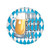 Oktoberfest German Beer Garden Theme Party Favor 1 ct. Button OKTOBEERFEST