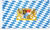 Bavarian Flag German Beer Garden Oktoberfest Theme Party Hanging Decoration