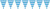 Blue & White Checkered Oktoberfest Theme Party Decoration 12 ft. Pennant Banner