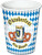 Oktoberfest German Beer Garden Bavarian Theme Party 9 oz. Paper Cups