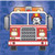 Flaming Fire Truck Firefighter Kids Birthday Party Paper Beverage Napkins