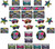 Awesome Party 80's Decades Totally Retro Theme Party Decoration Paper Cutouts