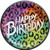Wild Child Rainbow Cheetah Animal Print Birthday Party 9" Paper Dinner Plates
