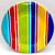 Sunny Days Stripes Floral Summer Garden Theme Party 7" Paper Dessert Plates