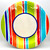 Sunny Days Stripes Floral Summer Garden Theme Party 10.5" Paper Banquet Plates