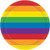Rainbow Gay Pride Love is Love Birthday Theme Party 9" Paper Dinner Plates