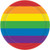 Rainbow Gay Pride Love is Love Birthday Theme Party 7" Paper Dessert Plates
