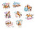 Spirit Riding Free DreamWorks Horse Kids Birthday Party Favor Temporary Tattoos