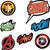 Marvel Avengers Powers Unite Superhero Birthday Party Decoration Vinyl Cutouts