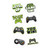 Level Up Video Game Gamer Kids Birthday Party Favor Temporary Tattoos