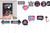 Internet Famous Music Dance Birthday Party Decoration Scene Setters Photo Props
