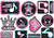 Internet Famous Pop Music Dance Girl Kids Birthday Party Wall Decoration Cutouts