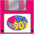 90's Floppy Disk Decades Retro Music Theme Party Paper Luncheon Napkins