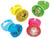 Rainbow Butterfly Unicorn Kitty Cute Kids Birthday Party Favor Light-Up Rings