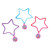 Rainbow Butterfly Unicorn Kitty Kids Birthday Party Favor Star Bracelet 3 COLORS