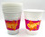 Celebration Brights Stripe Cocktail Adult Birthday Party 16 oz. Plastic Cups