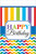 Bright Birthday Chevron Stripes Colors Party Table Decoration Plastic Tablecover
