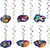 Spaceship Outer Space Alien Birthday Theme Party Hanging Decoration Whirls