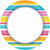 Multi Stripe Border Tropical Luau Summer Theme Party 100 ct. 8.5" Dinner Plates