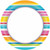 Multi Stripe Border Tropical Luau Summer Theme Party 100 ct. 7" Dessert Plates