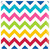 Bright Chevron Modern Rainbow Garden Birthday Party Bulk 10.25" Banquet Plates