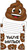 Poop Emoji Emoticons Cute Kids Birthday Party Invitations w/Envelopes