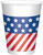 Patriotic July 4th Holiday Red White Blue USA Theme Party 16 oz. Plastic Cups