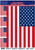 US Flag July 4th Holiday Patriotic Theme Party Hanging Window Cling Decorations