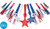 Patriotic July 4th Holiday USA Theme Party Favor Value Pack Noisemakers