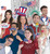 Patriotic July 4th Holiday USA Theme Party Decoration Selfie Scene Kit