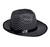 Gangster Pinstripe Fedora Hat Fancy Dress Up Halloween Adult Costume Accessory