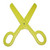 Big Scissors Yellow Clown Circus Fancy Dress Halloween Adult Costume Accessory