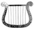 Angelic Harp Prop Angel Fancy Dress Halloween Adult Costume Accessory 2 COLORS