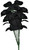 Rose Bouquet Black Gothic Fabric Fancy Dress Halloween Adult Costume Accessory