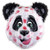Killer Panda Plastic Mask Fur Bear Fancy Dress Halloween Adult Costume Accessory