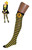 Honey Bee Over Knee Socks Bumble Fancy Dress Halloween Adult Costume Accessory
