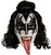 Demon Plastic Mask w/Hair KISS Fancy Dress Up Halloween Adult Costume Accessory