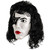 Starchild Plastic Mask w/Hair KISS Fancy Dress Halloween Adult Costume Accessory