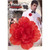 Red Carnation Vintage Hollywood Fancy Dress Up Halloween Adult Costume Accessory